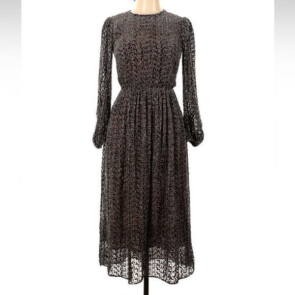 MICHAEL MICHAEL KORS, Print  Michael Michael Kors Collection, Midi Dress - Picture 1 of 3